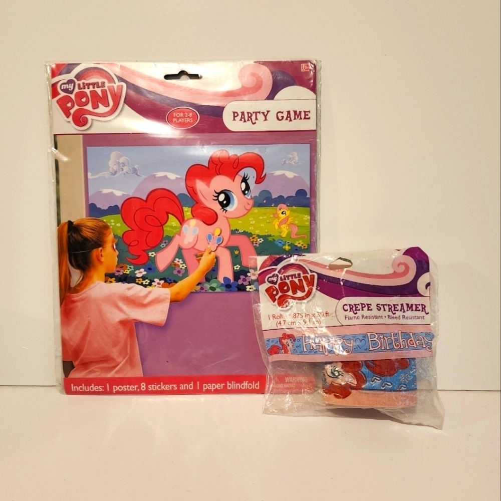 *3 for $30* My Little Pony Birthday Party Game and Streamer Set - Pinky Pie